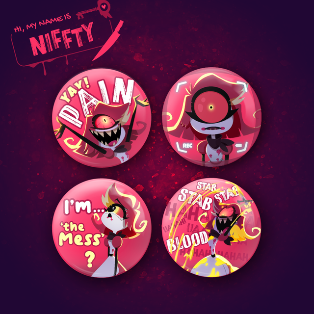 Buy Hazbin Hotel & Helluiva Boss Button Pin Badges | Unique