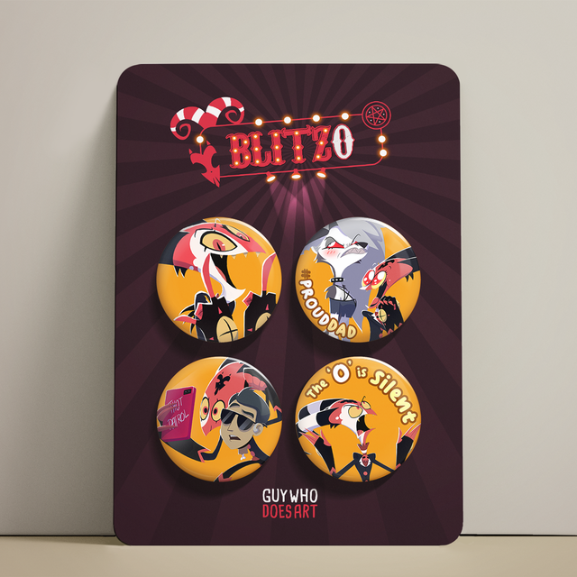 Buy Hazbin Hotel & Helluiva Boss Button Pin Badges | Unique